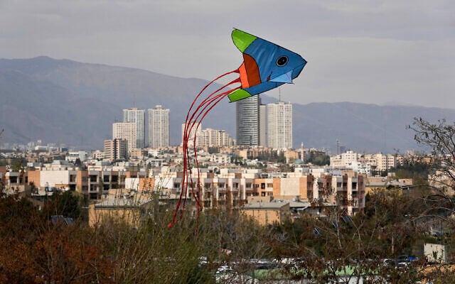 A kite flies over a park during the ancient annual public picnic day, called Sizdeh Bedar, in the 13th and last day of Nowruz, Iranian New Year holidays, in Tehran, Iran, April 2, 2025. (AP Photo/Vahid Salemi) A kite flies over a park during the ancient annual public picnic day, called Sizdeh Bedar, in the 13th and last day of Nowruz, Iranian New Year holidays, in Tehran, Iran, April 2, 2025. (AP Photo/Vahid Salemi)