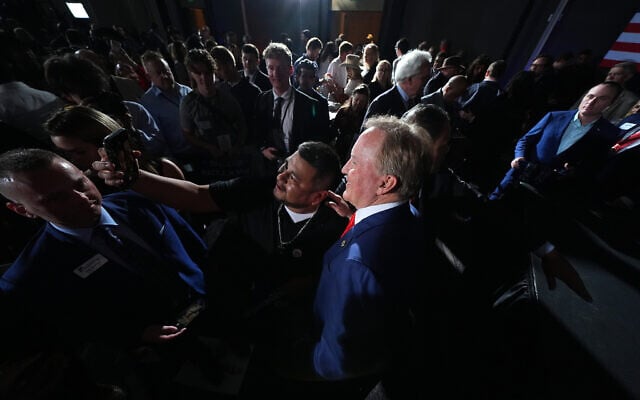 Texas Attorney General Ken Paxton, a Republican candidate for the US Senate, poses for a selfie with a supporter during a primary election night watch party, in Dallas, March 3, 2026. (Julio Cortez/AP) Texas Attorney General Ken Paxton, a Republican candidate for the US Senate, poses for a selfie with a supporter during a primary election night watch party, in Dallas, March 3, 2026. (Julio Cortez/AP)