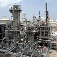 This April 4, 2009, file photo, shows a gas production facility at Ras Laffan, Qatar. (AP/Maneesh Bakshi)