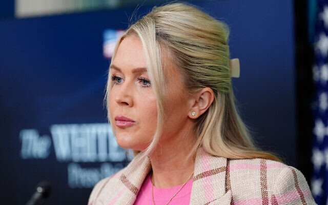 White House press secretary Karoline Leavitt speaks with reporters in the James Brady Press Briefing Room at the White House, March 10, 2026, in Washington. (AP Photo/Alex Brandon) White House press secretary Karoline Leavitt speaks with reporters in the James Brady Press Briefing Room at the White House, March 10, 2026, in Washington. (AP Photo/Alex Brandon)