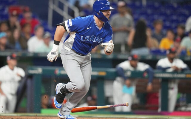 Israel's Spencer Horwitz runs after hitting a single during the sixth inning of a World Baseball Classic game against the Netherlands, March 10, 2026, in Miami. (AP/Lynne Sladky) Israel's Spencer Horwitz runs after hitting a single during the sixth inning of a World Baseball Classic game against the Netherlands, March 10, 2026, in Miami. (AP/Lynne Sladky)