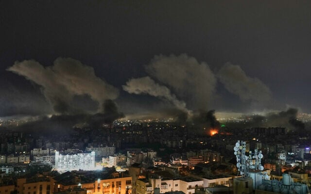 Smoke rises from buildings following an Israeli airstrike in Dahiyeh, Beirut's southern suburbs, Lebanon, March 11, 2026. (AP Photo/Bilal Hussein) Smoke rises from buildings following an Israeli airstrike in Dahiyeh, Beirut's southern suburbs, Lebanon, March 11, 2026. (AP Photo/Bilal Hussein)