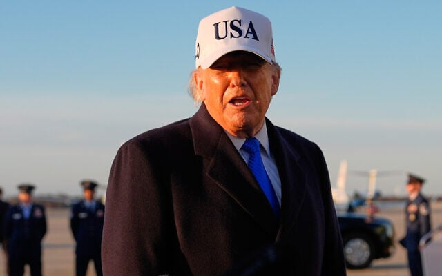 US President Donald Trump speaks to reporters before he boards Air Force One, March 13, 2026, at Joint Base Andrews, Maryland, for a trip to Florida. (AP Photo/Mark Schiefelbein) US President Donald Trump speaks to reporters before he boards Air Force One, March 13, 2026, at Joint Base Andrews, Maryland, for a trip to Florida. (AP Photo/Mark Schiefelbein)