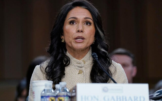 US Director of National Intelligence Tulsi Gabbard testifies before the Senate Committee on Intelligence hearings to examine worldwide threats on Capitol Hill, March 18, 2026, in Washington, DC. (AP/Jose Luis Magana)