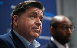 Illinois Governor JB Pritzker is seen during an interview in Chicago, Illinois, March 18, 2026. (AP Photo/Erin Hooley)