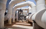 The Sorek desalination plant operates in Rishon LeZion, Israel, May 4, 2014. (AP Photo/Dan Balilty, File)