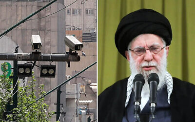 Closed-circuit television (CCTV) cameras are pictured in a street in Tehran, Iran, on April 10, 2023. (Atta Kenare/ AFP/ File); Supreme Leader Ayatollah Ali Khamenei speaks in a meeting, in Tehran, February 1, 2026, ahead of the 47th anniversary of the 1979 Islamic Revolution. (Office of the Iranian Supreme Leader via AP) Closed-circuit television (CCTV) cameras are pictured in a street in Tehran, Iran, on April 10, 2023. (Atta Kenare/ AFP/ File); Supreme Leader Ayatollah Ali Khamenei speaks in a meeting, in Tehran, February 1, 2026, ahead of the 47th anniversary of the 1979 Islamic Revolution. (Office of the Iranian Supreme Leader via AP)
