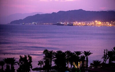 Illustrative: Israeli resort city Eilat, southern Israel, November 11, 2019. (Moshe Shai/FLASH90)