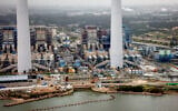 Aerial view of the Orot Rabin power station in Hadera, on January 29, 2026. (Yossi Zamir/FLASH90)