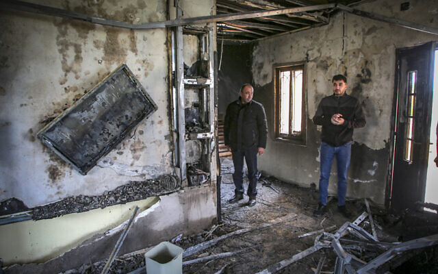The scene where vehicles and homes were set on fire following an attack by settlers on the village of Deir al-Hatab, east of Nablus in the West Bank, March 23, 2026. (Nasser Ishtayeh/Flash90) The scene where vehicles and homes were set on fire following an attack by settlers on the village of Deir al-Hatab, east of Nablus in the West Bank, March 23, 2026. (Nasser Ishtayeh/Flash90)