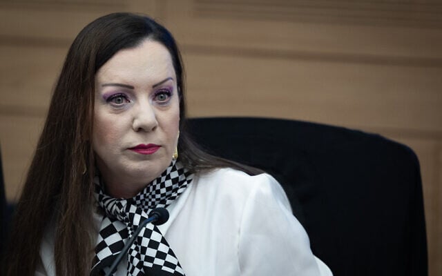 MK Tally Gotliv attends a Constitution, Law and Justice Committee meeting at the Knesset, the Israeli parliament, in Jerusalem, March 23, 2026. (Oren Ben Hakoon/Flash90) MK Tally Gotliv attends a Constitution, Law and Justice Committee meeting at the Knesset, the Israeli parliament, in Jerusalem, March 23, 2026. (Oren Ben Hakoon/Flash90)