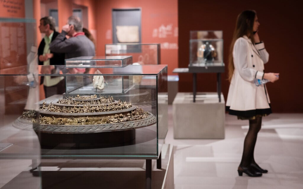 At the opening of 'As Soon as the War is Over,' at the Bible Lands Museum on February 23, 2026 (Yael Ilan)