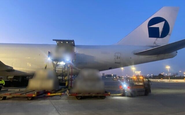 Cargo planes at Ben Gurion Air Port in a photo released on March 2, 2026 ( Defense Ministry)