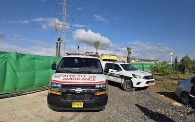 The scene of a homicide in Reineh, March 24, 2026. (Magen David Adom)