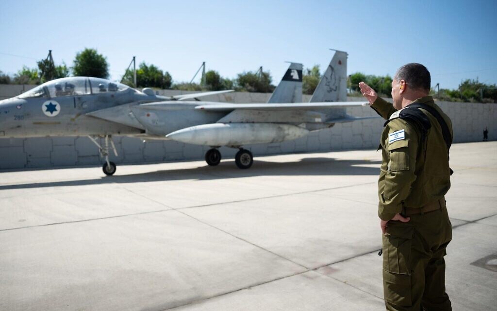 IDF Chief of Staff Lt. Gen. Eyal Zamir is seen at the Tel Nof Airbase, March 10, 2026. (Israel Defense Forces)