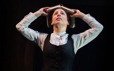 Amy Hack as Yentl in a scene from 'Yentl' by the Kadimah Yiddish Theatre. (Courtesy of Kadimah)