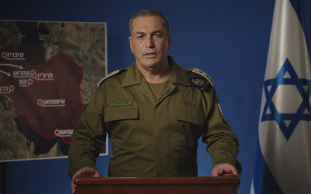 IDF Chief of Staff Lt. Gen. Eyal Zamir speaks in video statement, March 5, 2026. (Israel Defense Forces)
