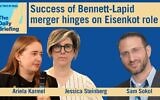 Political correspondents Ariela Karmel and Sam Sokol join host Jessica Steinberg on today's Daily Briefing. (ToI)