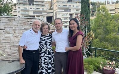 The four fatalities of an Iranian ballistic missile attack on Haifa, April 5, 2026: (From left): Vladimir Gershovich, 73, his wife Lena Ostrovsky Gershovich, 68, their son Dima, 42, and his wife Lucille Jean, 29. (via Facebook) The four fatalities of an Iranian ballistic missile attack on Haifa, April 5, 2026: (From left): Vladimir Gershovich, 73, his wife Lena Ostrovsky Gershovich, 68, their son Dima, 42, and his wife Lucille Jean, 29. (via Facebook)