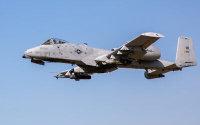 Illustrative: A US Air Force A-10 Thunderbolt II aircraft from the 127th Wing, Michigan Air National Guard, flies over Selfridge Air National Guard Base, Michigan, Sept. 9, 2025 (US Air National Guard) Illustrative: A US Air Force A-10 Thunderbolt II aircraft from the 127th Wing, Michigan Air National Guard, flies over Selfridge Air National Guard Base, Michigan, Sept. 9, 2025 (US Air National Guard)