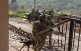 IDF troops operate in southern Lebanon, in a handout photo issued on April 23, 2026. (Israel Defense Forces)