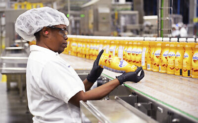 An undated photo of a Danone manufacturing plant in Jacksonville, Florida (Rick Wilson/AP Content Services for Danone North America)