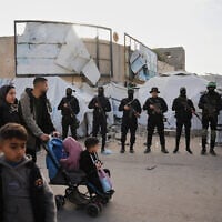 Palestinian gunmen from Hamas and Islamic Jihad gather next to Eid al-Fitr prayers in Gaza City, Friday, March 20, 2026. (AP/Abdel Kareem Hana) Palestinian gunmen from Hamas and Islamic Jihad gather next to Eid al-Fitr prayers in Gaza City, Friday, March 20, 2026. (AP/Abdel Kareem Hana)