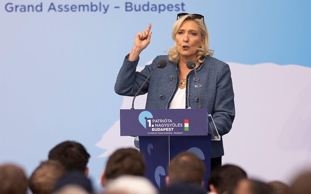 Israeli ambassador said to meet discreetly with French far right’s Marine Le Pen