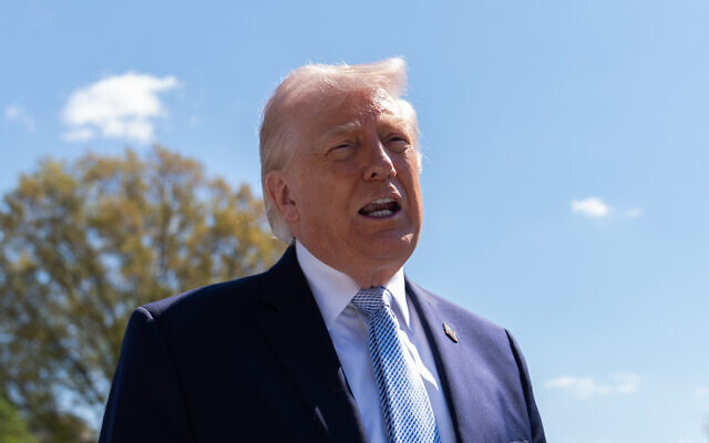 US President Donald Trump speaks with reporters during the White House Easter Egg Roll on the South Lawn of the White House, April 6, 2026, in Washington. (AP Photo/Julia Demaree Nikhinson) US President Donald Trump speaks with reporters during the White House Easter Egg Roll on the South Lawn of the White House, April 6, 2026, in Washington. (AP Photo/Julia Demaree Nikhinson)