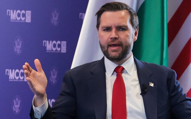 US Vice President JD Vance speaks at Mathias Corvinus Collegium in Budapest, Hungary, April 8, 2026. (Jonathan Ernst/Pool Photo via AP) US Vice President JD Vance speaks at Mathias Corvinus Collegium in Budapest, Hungary, April 8, 2026. (Jonathan Ernst/Pool Photo via AP)