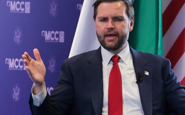 US Vice President JD Vance speaks at Mathias Corvinus Collegium in Budapest, Hungary, Wednesday, April 8, 2026. (Jonathan Ernst/Pool Photo via AP) US Vice President JD Vance speaks at Mathias Corvinus Collegium in Budapest, Hungary, Wednesday, April 8, 2026. (Jonathan Ernst/Pool Photo via AP)
