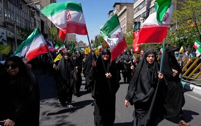 Government supporters gather to mark the 40th day since the death of Supreme Leader Ayatollah Ali Khamenei in Tehran, Iran, April 9, 2026. (AP Photo/Vahid Salemi) Government supporters gather to mark the 40th day since the death of Supreme Leader Ayatollah Ali Khamenei in Tehran, Iran, April 9, 2026. (AP Photo/Vahid Salemi)