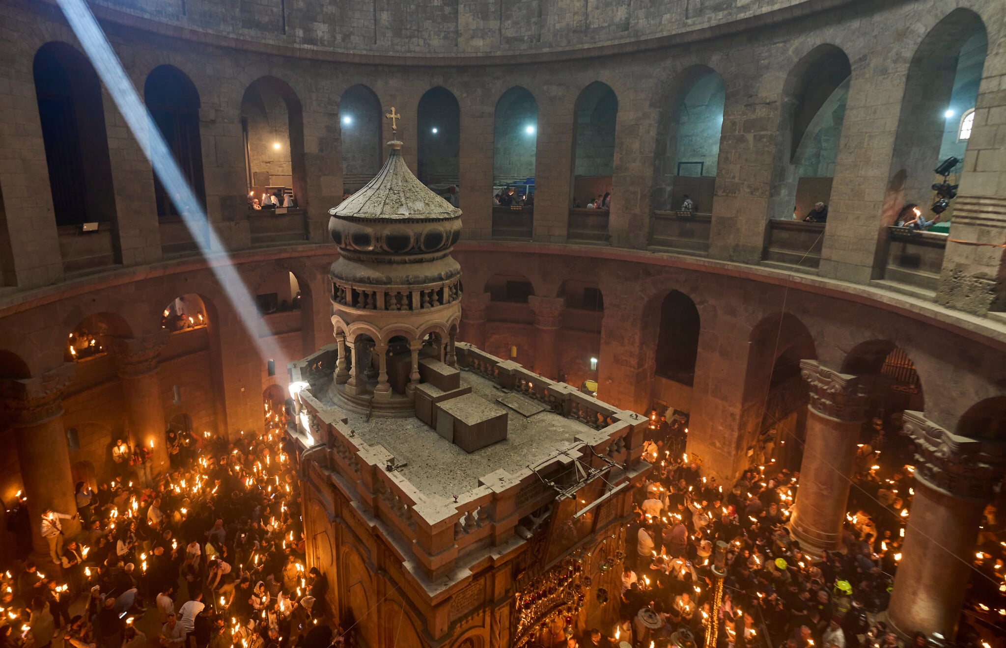 Orthodox Christian pilgrims flock to Jerusalem for Holy Fire ceremony
