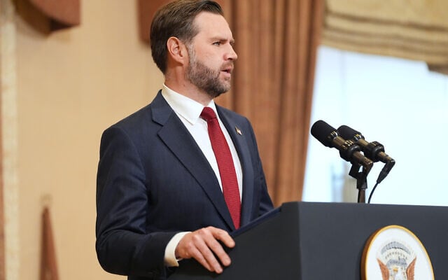 US Vice President JD Vance speaks during a news conference after meeting with representatives from Pakistan and Iran, April 12, 2026, in Islamabad, Pakistan. (AP Photo/Jacquelyn Martin, Pool) US Vice President JD Vance speaks during a news conference after meeting with representatives from Pakistan and Iran, April 12, 2026, in Islamabad, Pakistan. (AP Photo/Jacquelyn Martin, Pool)