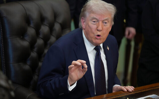 US President Donald Trump speaks during an event on health care affordability in the Oval Office at the White House, April 23, 2026, in Washington. (AP Photo/Mark Schiefelbein) US President Donald Trump speaks during an event on health care affordability in the Oval Office at the White House, April 23, 2026, in Washington. (AP Photo/Mark Schiefelbein)