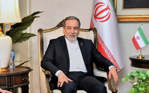 Iran's Foreign Minister Abbas Araghchi in Rawalpindi, Pakistan, April 24, 2026. (Pakistan Ministry of Foreign Affairs via AP)