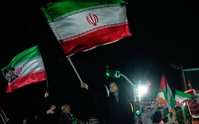 Pro-government demonstrators wave Iranian flags during a gathering in Tehran, Iran, April 27, 2026. (AP Photo/Vahid Salemi) Pro-government demonstrators wave Iranian flags during a gathering in Tehran, Iran, April 27, 2026. (AP Photo/Vahid Salemi)
