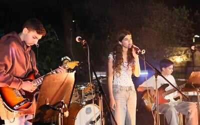 At an event for the Youth Creating Memory project, in which musicians work with bereaved families to create songs for those lost since October 7, 2023 (Courtesy) At an event for the Youth Creating Memory project, in which musicians work with bereaved families to create songs for those lost since October 7, 2023 (Courtesy)