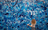 A young visitors at the Tel Aviv Art Museum. July 31, 2025. (Miriam Alster/FLASH90)
