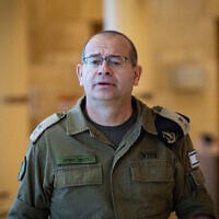 Incoming Mossad director Maj. Gen. Roman Gofman at the Knesset in Jerusalem on February 5, 2026. (Yonatan Sindel/ Flash90)