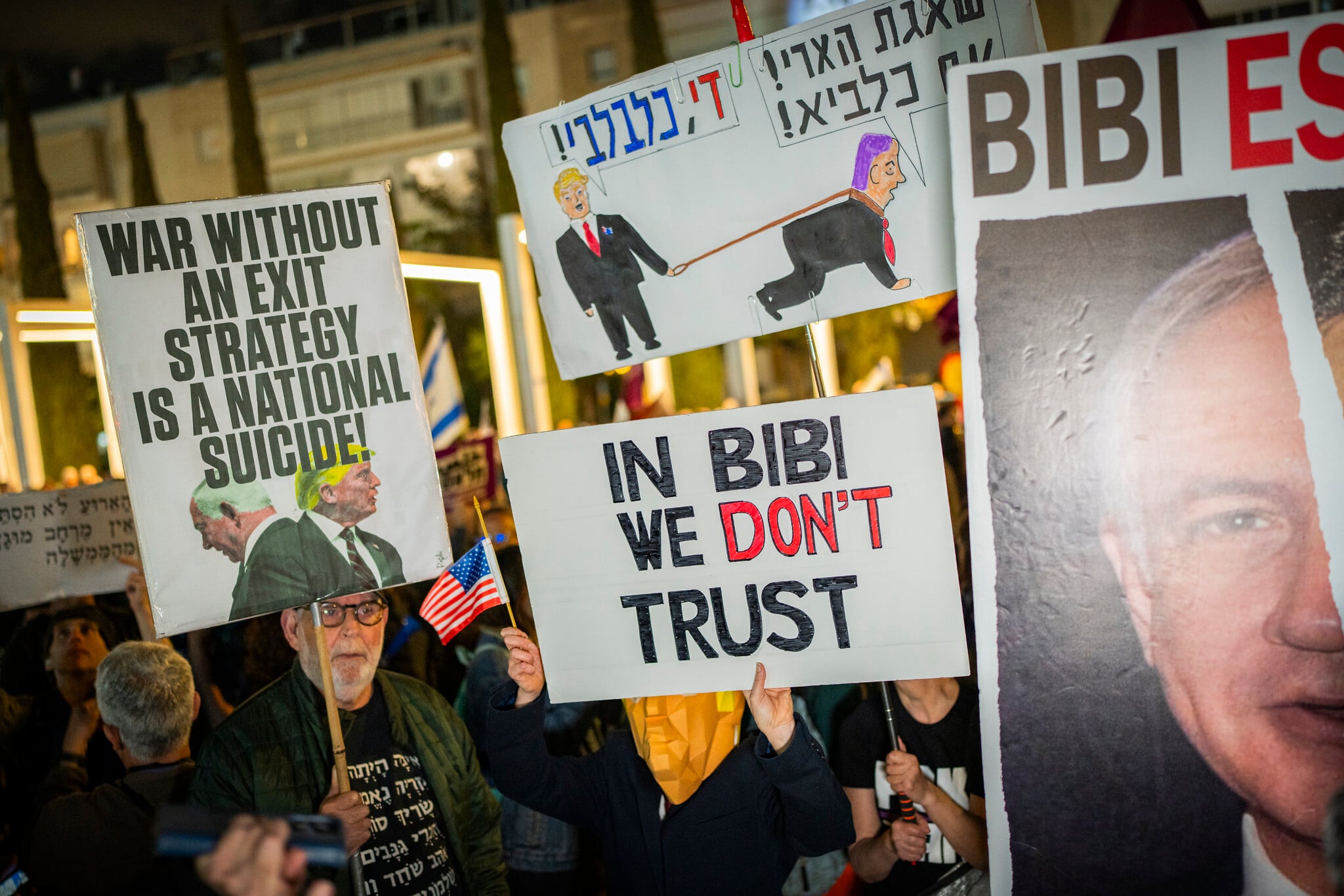 Thousands protest government and Iran war in Tel Aviv, exceeding court-ordered limits