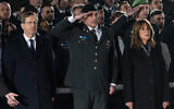 President Isaac Herzog and IDF Chief of Staff Eyal Zamir at a Memorial Day ceremony at the Western Wall, April 20, 2026. (Chaim Goldberg/Flash90)