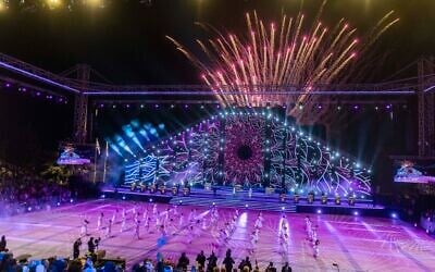 The 78th anniversary Independence Day ceremony, held at Mount Herzl, Jerusalem, on April 21, 2026. (Chaim Goldberg/Flash90)