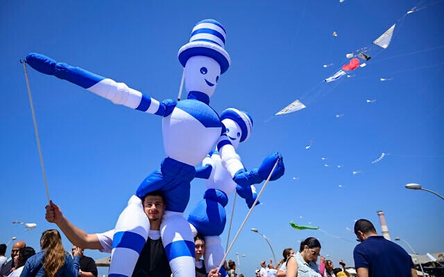 Israel’s 78th Independence Day celebrations in Tel Aviv, April 22, 2026 (Avshalom Sassoni/Flash90)
