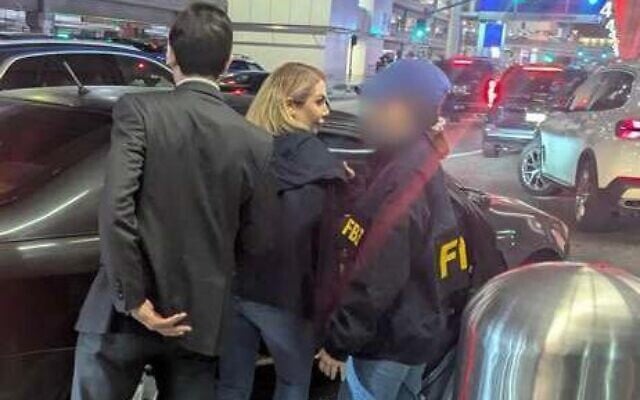 Shamim Mafi, 44, is arrested in Los Angeles on a charge of helping Iran traffic weapons to Sudan, April 18, 2026. (First Assistant US Attorney Bill Essayli/X) Shamim Mafi, 44, is arrested in Los Angeles on a charge of helping Iran traffic weapons to Sudan, April 18, 2026. (First Assistant US Attorney Bill Essayli/X)