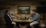 Buckley Carlson, left, and Tucker Carlson speak on Tucker Carlson's streaming show, April 21, 2026. (Screenshot via JTA)