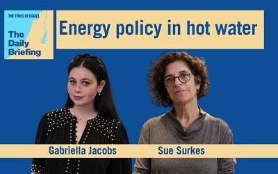 Environment reporter Sue Surkes joins host Gabriella Jacobs on today's Daily Briefing. (ToI)