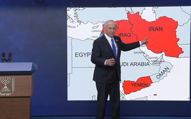 Prime Minister Benjamin Netanyahu speaks about the war with Iran in a video statement released on April 11, 2026. (X screenshot) Prime Minister Benjamin Netanyahu speaks about the war with Iran in a video statement released on April 11, 2026. (X screenshot)