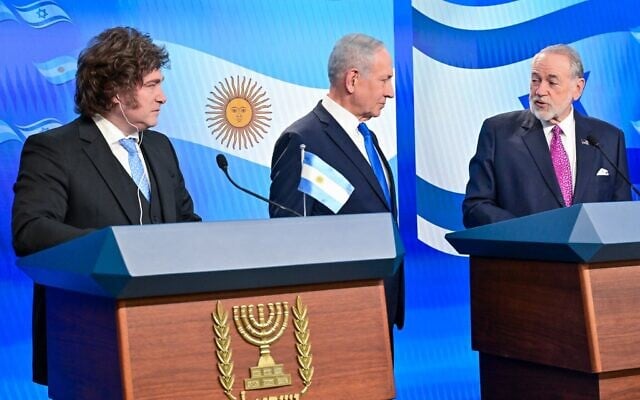 Milei, Netanyahu anuncian vuelos Tel Aviv