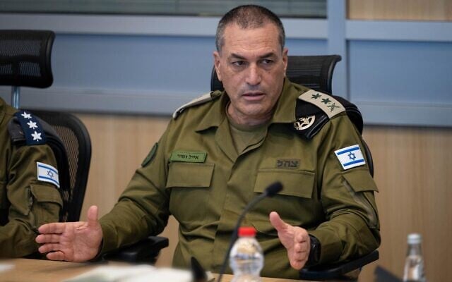 IDF Chief of Staff Lt. Gen. Eyal Zamir holds a security assessment at the IDF's underground command center at the military's HQ in Tel Aviv, April 7, 2026. (Israel Defense Forces)